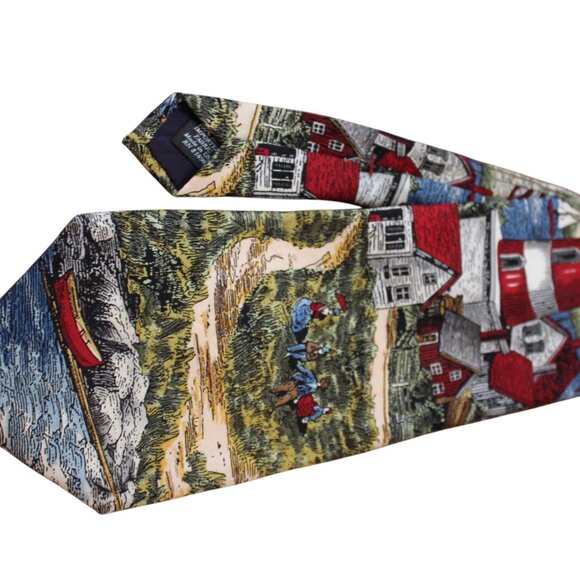 TIE SALE! Necktie Americana Series Lighting The Way EUC, Tango Max Raab - Picture 9 of 11